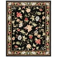 thumbnail image 3 of SAFAVIEH Chelsea Gisselle Floral Wool Area Rug, Black, 1'8" x 2'6", 3 of 11