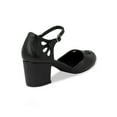 thumbnail image 2 of Chase & Chloe Women's Vintage Style Chunky Heel Mary Jane Pumps with Ankle Strap, 2 of 2