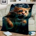 thumbnail image 2 of Mignon Calico Chat Garfield Chat Persan Ragdoll Bande Dessinée Couverture Doux Jeter pour la Maison Chambre Lit Canapé Couverture Enfants, 2 of 7
