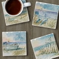 thumbnail image 2 of Thirstystone Coastal Sanctuary 4-Pack Assorted Tumbled Tile Coasters, 2 of 7
