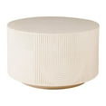 thumbnail image 2 of Seasonal Living Provenance Signature Ceramic 24" Textured Round Table in Cream, 2 of 4