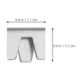 thumbnail image 2 of WEUVEB 50Ud Clips Metálicos Para Cercos Clips Para Jaula Flexibles Elegante Duradero, 2 of 8