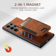 thumbnail image 2 of Allytechgroup Detachable Cards Holder Case for Samsung Galaxy S22 Ultra, RFID Blocking PU Leather Wallet Case with Kickstand Shockproof Magnetic Back Cover Shell for Women Men, Khaki, 2 of 4