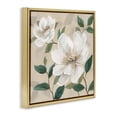 thumbnail image 2 of Stupell Industries Shabby Chic Serene White Blossom with Leaves Gold Floating Frame Canvas Art, 25 x 25, by Nan, 2 of 8