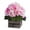Pink, variant on Enova Home Artificial Flowers Silk Hydrangea Fake Flowers Arrangement in Wood Planter for Home Office Wedding Decoration (Pink)