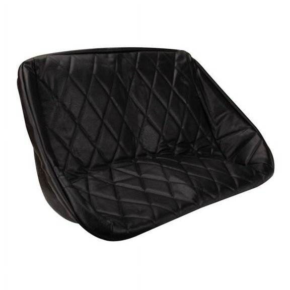 EMPI 3059 Buggy Rear Bench Seat Cover, Black Diamond Pleat, 34-1/2 In.