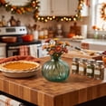 thumbnail image 5 of Racsoh Green Glass Pumpkin Vase, Transparent Hydroponic Flower Vessel, Thanksgiving Table Centerpiece, for Dried Fresh Flowers Home Decor (Green), 5 of 6
