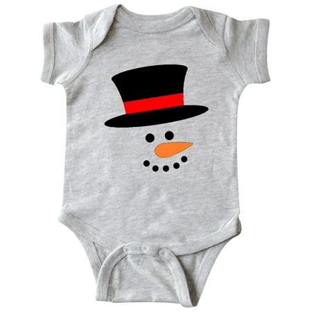 

Inktastic Snowman with Top Hat and Carrot Nose Gift Baby Boy or Baby Girl Bodysuit