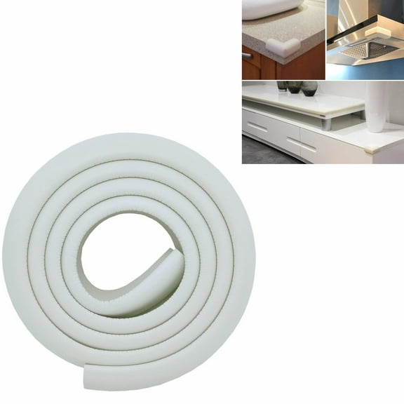Artrylin L Shape Extra Thick Furniture Table Edge Protectors Foam Baby Safety Bumper Guard 2m (Off White)Safety Baby Edge & Corner Guards White Childproofing