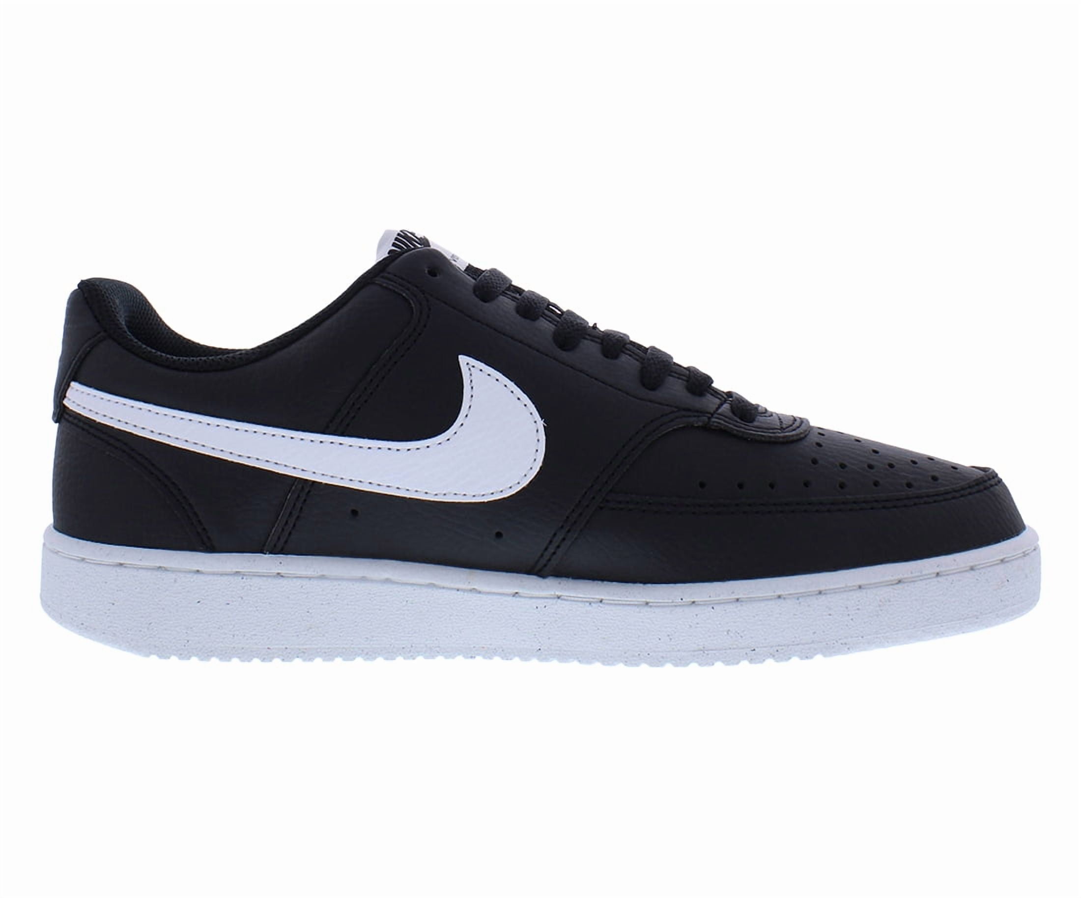 Nike Court Vision Next Nature Men's Low-Top Shoes Color: Black White Black Size: 9