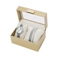 thumbnail image 5 of Folio Women's Gift Set, Silver Tone Bracelet Watch with Layered Glitz Bracelets (FMDAL1169), 5 of 5