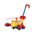 thumbnail image 4 of Carrito de actividades de aprendizaje preescolar, carrito de bebé para caminar, avión, langosta, juguetes de aprendizaje, para niños, niñas y niños , amarillo, 4 of 8