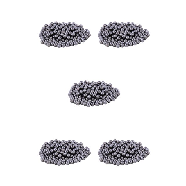 Bearachild 200 Uds cuentas espaciadoras sin costuras 4mm bola suelta pequeños accesorios joyería artesanal fabricación para collar negro Type5 NO5 Bearachild CBP439324