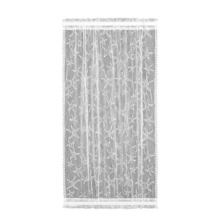 Starfish Sidelight Panel 15 By 38 Inch White 100 Polyester By