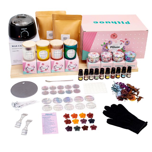 Kit para hacer velas con cera de soja aromática - Suministros para manualidades DIY