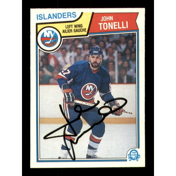 John Tonelli Autographed 1983-84 O-Pee-Chee Card #20 New York Islanders SKU #251952