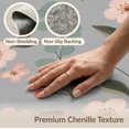 thumbnail image 6 of ODIKA 2'x3' Gray Red Soft Cherry Blossom Design Washable Accent Rug Elegant Floral Pattern with Modern Charm for Bedroom, Nursery, RV, Pet Friendly, Bedside Mat, 6 of 7