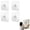 4Pcs#002, variant on Adhesive Picture Hooks 20 Lbs Max Load, Heavy Duty Wall Hangers Without Nails, Transparent Waterproof Sticky Hooks for Hanging Pictures Frames, Wall Hooks Adhesive for Bathroom Kitchen (2.36", 12pcs)