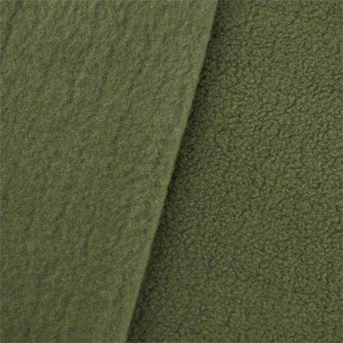 Moss Green Double Sided Fleece, Fabric By the Yard