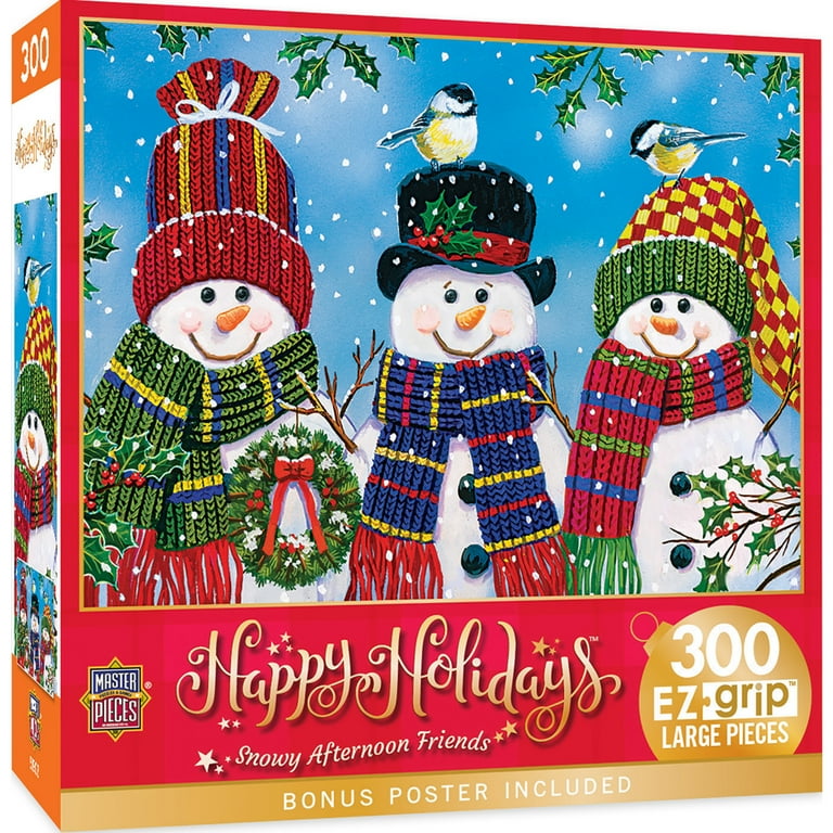 MasterPieces Winter Jigsaw - 300 Piece EZ Grip Christmas Puzzle
