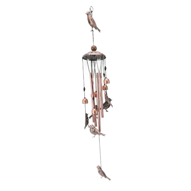 Campana de Viento de Hierro Vintage Para Jardín al Aire Libre, Campana Hecha A Mano Con Sonido Relajante, Decoración Elegante, Fácil Instalación
