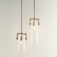 thumbnail image 5 of Jamie Young Co Cambrai 1-Light Metal & Glass Small Pendant in Brass/Clear, 5 of 7