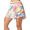 thumbnail image 3 of Lucky In Love Women`s High Waist Flower On Tennis Skort Multicolor (  X-Small   ), 3 of 4