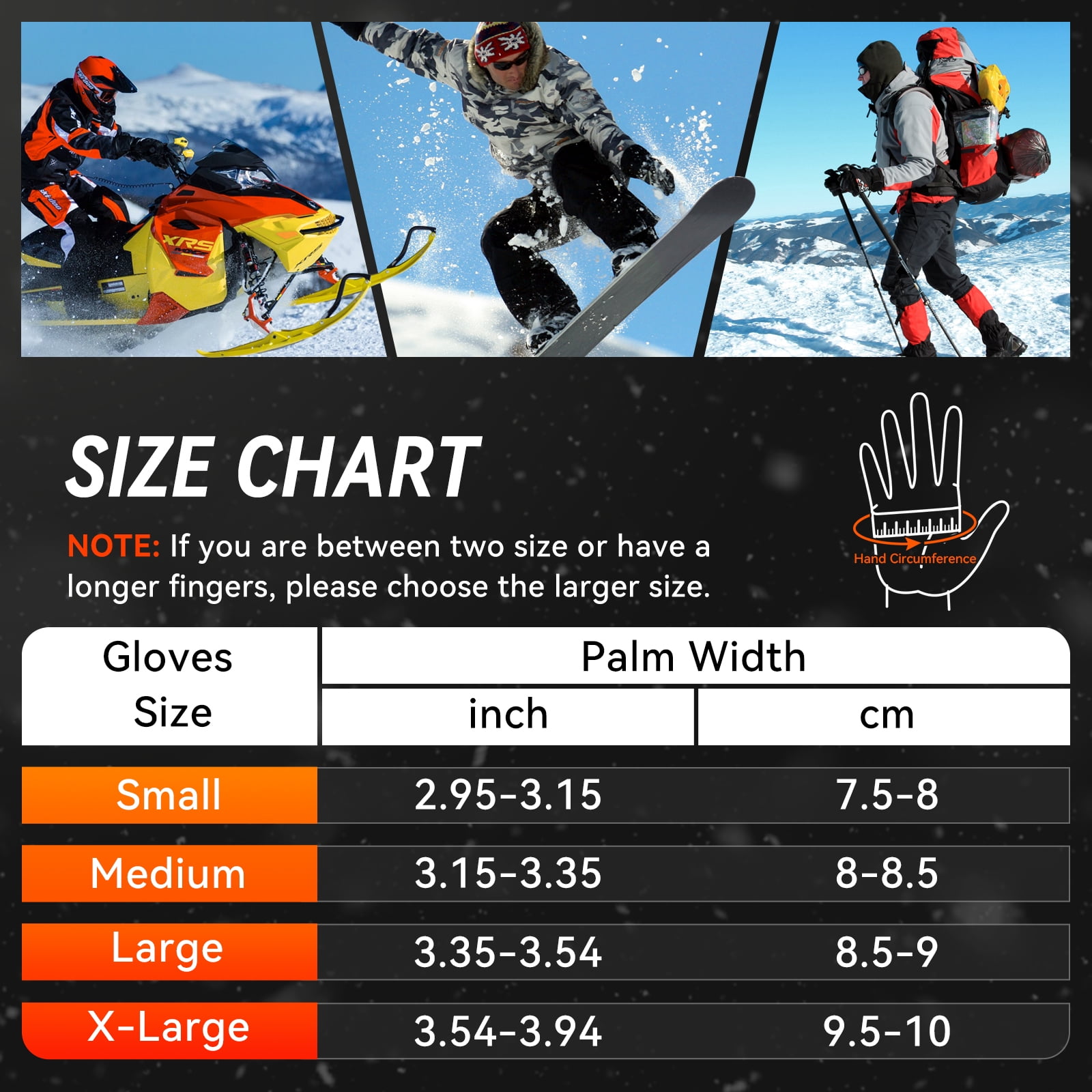 OZERO Heated Gloves Mittens for Men Women: 6000mAh Rechargeable Electric Heating Gloves for Skiing, Hunting, Fishing