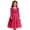 D10-Hot Pink, variant on Ulitacool Dresses For Girls Christmas O Neck Graphic Prints Sundress Long Sleeve Gown Durable Wear 6-7 Years Blue