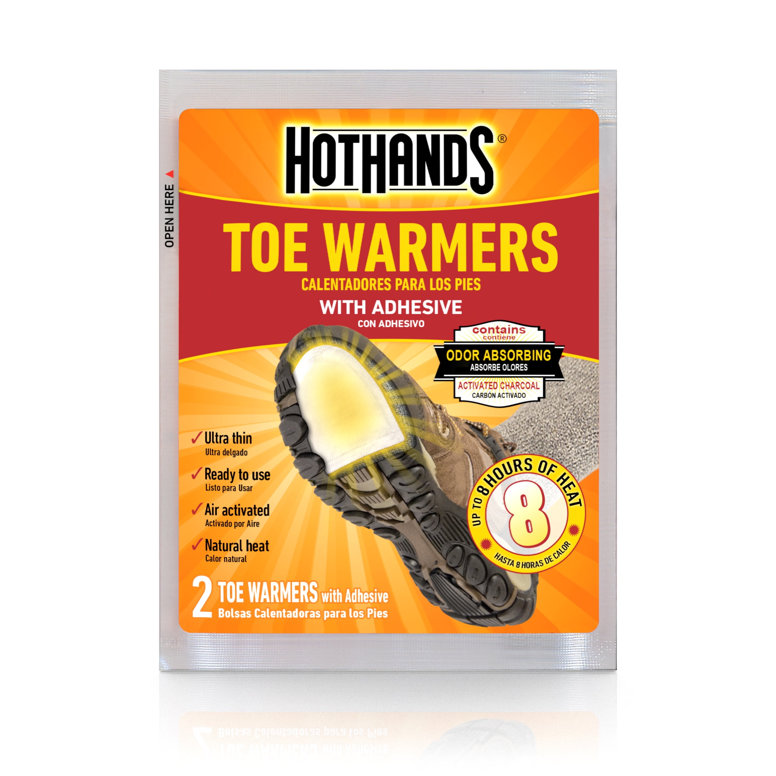 (6 pack) HotHands Toe Warmers, 1 Pair Pack