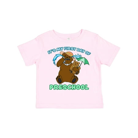 

Inktastic It s My 1st Day of Preschool with Cute Bear Family Gift Toddler Boy or Toddler Girl T-Shirt