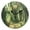 Black, variant on House in Forest Round Wall Clock Battery Operated Silent Non-Ticking Bedroom Office Kitchen Home School Decor 10"(Gold)