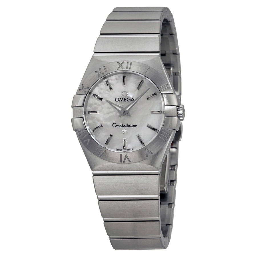 Pearl Dial Stainless Steel Ladies Watch 