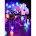 thumbnail image 2 of MOQLOM  Ball Fairy String Lights, 32.8ft 80 LED Waterproof String Lights Outdoor for Garden Camping Patio Battery(Colored), 2 of 7