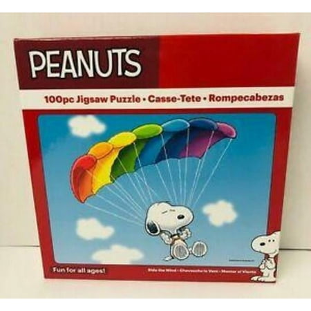 Peanuts Ride The Wind Rainbow Kite Parasail Snoopy 100 Pc Puzzle Sealed