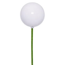 Vickerman 3" White Pearl UV Drilled Ball Ornament, 12 per bag.