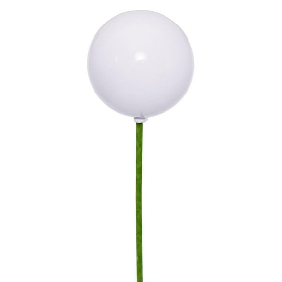 Vickerman 3" White Pearl UV Drilled Ball Ornament, 12 per bag.
