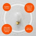 thumbnail image 2 of Goodbulb 60 Watt A19 Medium Base 130 Volt Rough Service 5000 Hour Incandescent - Standard Household E26 Bulb - Frosted Finish/Pack of 4, 2 of 2