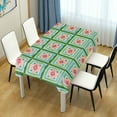 thumbnail image 4 of Yayeee Tablecloths 54" x 54" Rectangle Wrinkle Resistant Party Table Cover, Green Blossom Mosaic, 4 of 8
