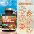thumbnail image 4 of Organic Ceylon Cinnamon Capsules - Extra Strength Certified Organic Ceylon Cinnamon 1800mg Per Serving Supplement Pill - Energy & Heart Support Antioxidant for Women & Men, Bottled USA - 180 Capsules, 4 of 9