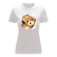 thumbnail image 3 of Playera Blusa Con Impresion De Oso Saliendo Del Pecho Ropa Para Mujer Color Blanco Talla Grande Marca Emil SaEs, 3 of 4