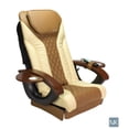 thumbnail image 2 of Shiatsulogic Pedicure Chair Vibration Cover Cushion NEW 2-Tone Cappuccino & Sand, 2 of 4