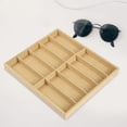 thumbnail image 6 of Sunglasses Organizer Glasses Holder Collectables 10 Slot Glasses Storage Box Sunglasses Display Case for Home Travel Tabletop Yellow, 6 of 10