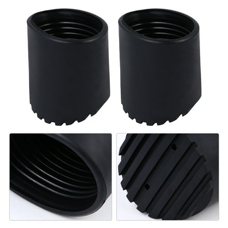 LIFKOME  4 Pcs Rubber Ladder Foot Cover Home Supplies Accessory Leg Cap Feet for Platform Ladders Step Black