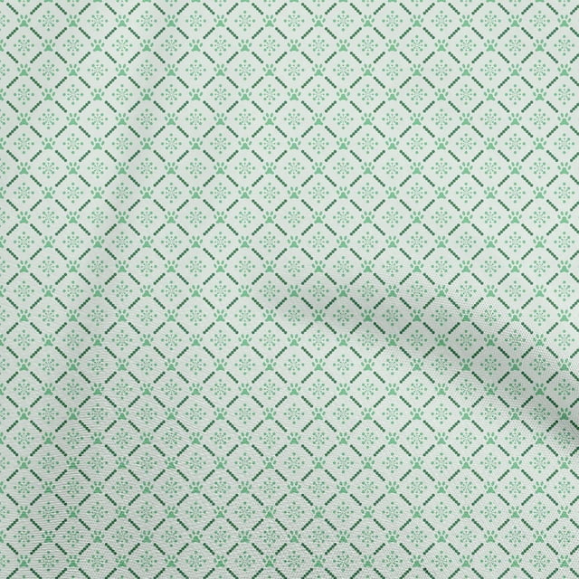 oneOone Polyester Spandex Green Fabric Kids Sewing Material Print Fabric By The Yard 56 Inch Wide