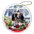thumbnail image 1 of Blue English Setter Dog Porcelain Ornament Pet Gift 'Santa.. I Can Explain!, 1 of 3
