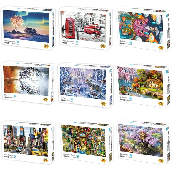 Puzzles 1000 Piece Jigsaw Puzzles for Adults Kids Classic Family Puzzle Indoor DIY Toys Birthday