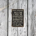 thumbnail image 3 of Noete  Metal Sign "Good Morning This is God I Will Handle All Your Problems" Funny Christian Wall Plaque, 8x12 Inch Inspirational Tabletop Decor for Home & Office, 3 of 8