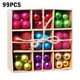 thumbnail image 4 of Kearding 99 Uds. Adornos de bolas de árbol de Navidad 3cm adornos de bolas de plástico caja de regalo combinación accesorios de decoración de fiesta Kits de decoración para fiestas Vistoso Kearding HA8972-02B, 4 of 6