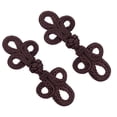 thumbnail image 4 of Abbraccia 2 Pairs Chinese Knot Frog Buttons Traditional Decorative Chinese Frog Closure Chinese Closure Buttons for Hanfu Coats Sweater Coffee, 4 of 9